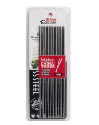 Spisepinde i Rustfrit Stål 5 par