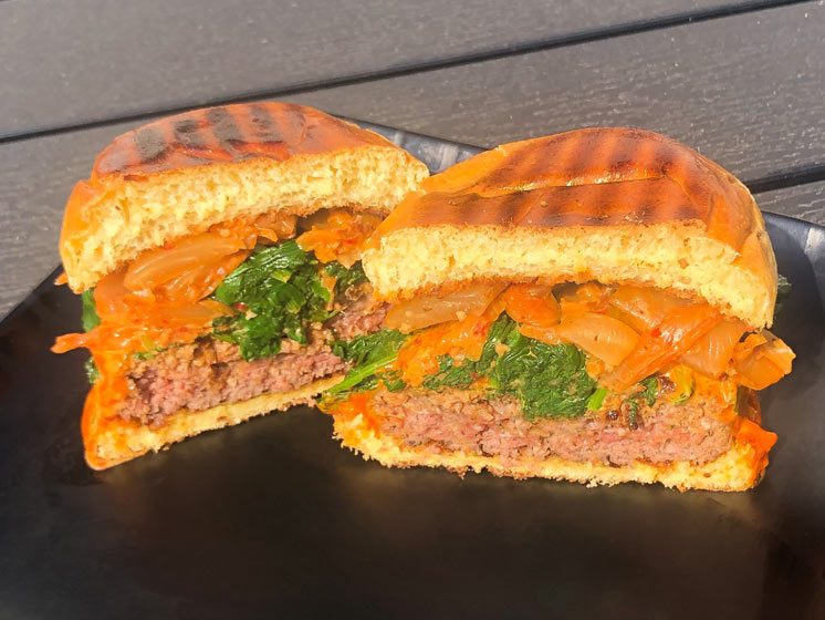 koreansk inspireret burger