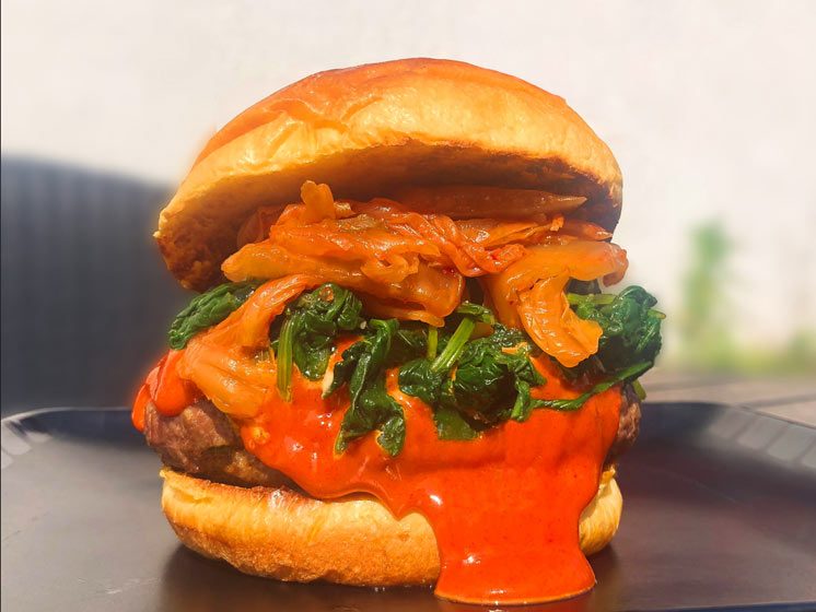 koreansk inspireret burger