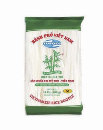 Tufoco vietnamesiske risnudler 10 mm. (XL) banh pho 400g.